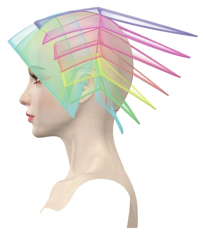 剪大师原始3D发片结构示意
